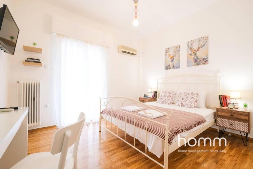 58M² Homm 2Bd Apartment Konstantinoupoleos Str アテネ エクステリア 写真